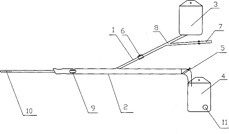 Disposable coloclysis administer drug dialyser