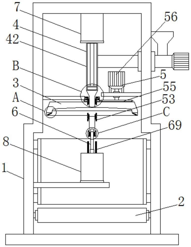 A kind of dumpling skin forming equipment