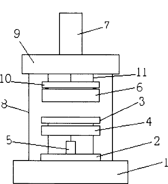 Aligning lamination pressing machine of semi-automatic reinforcing sheet of flexible printed circuit board