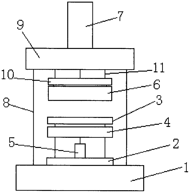 Aligning lamination pressing machine of semi-automatic reinforcing sheet of flexible printed circuit board