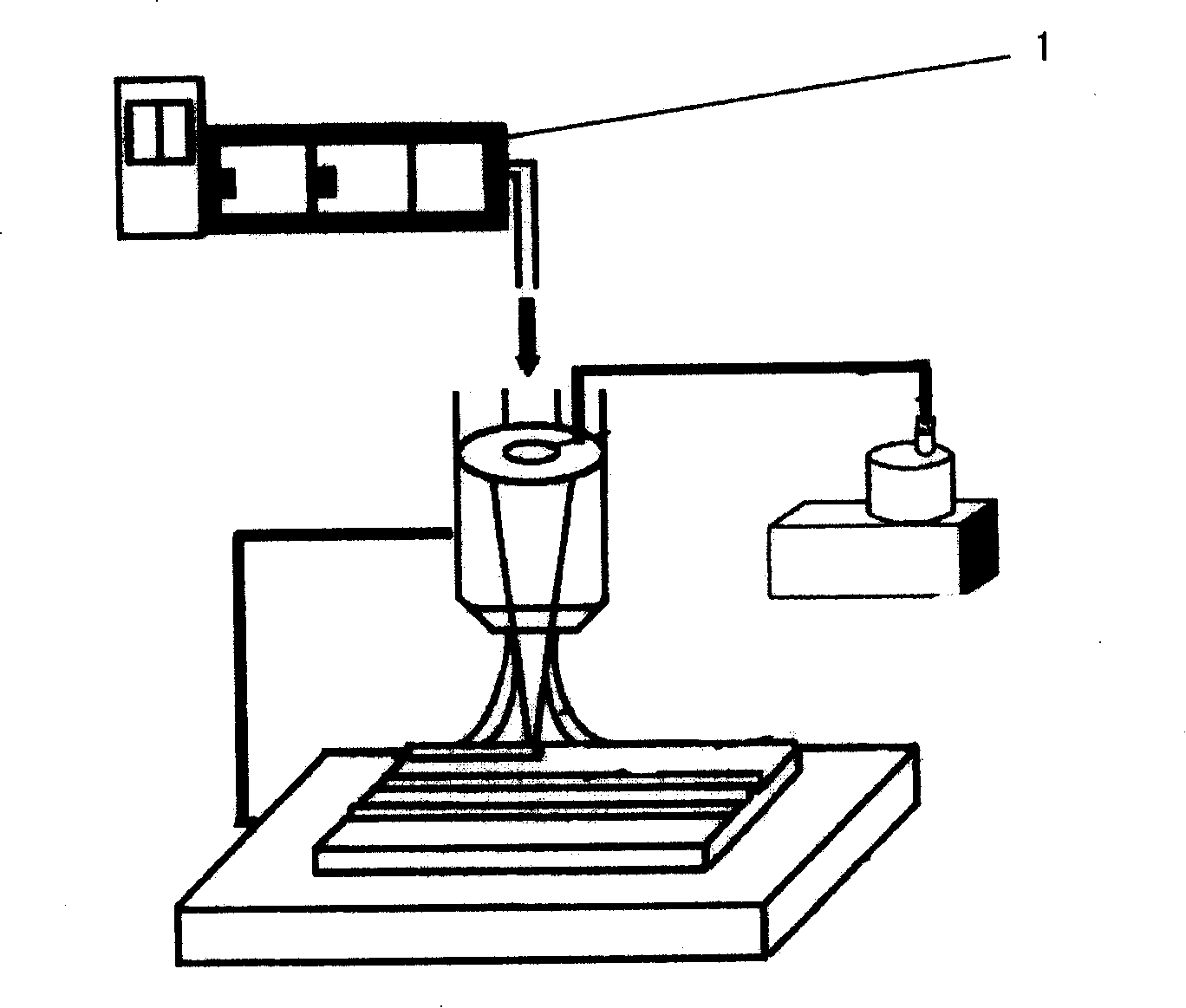 Method of preparing novel gradient functional material fine blanking die based on laser fusing-covering forming technique