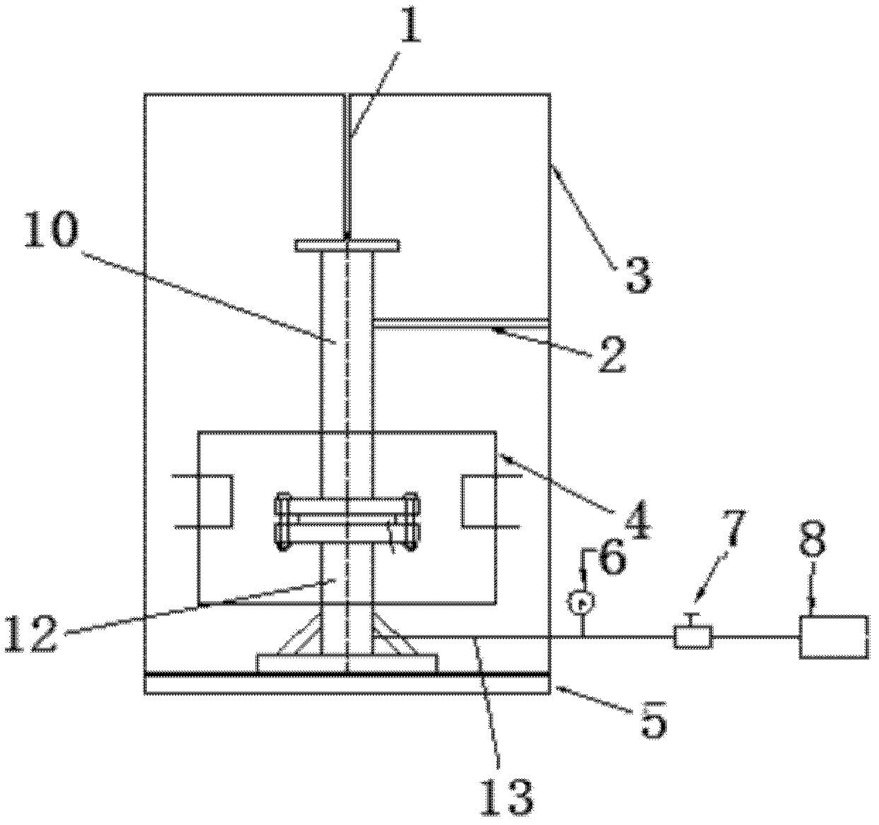 Thermal vibration joint test device and method of flange sealing structure under complicated loaded conditions