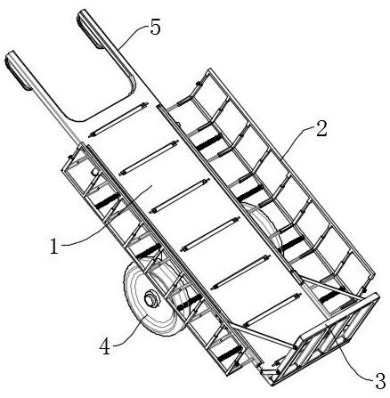 Material handling device for construction engineering