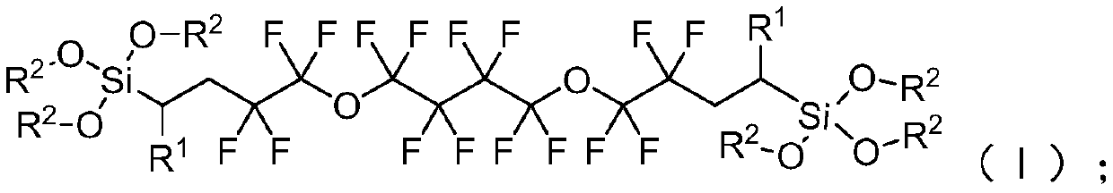 A kind of anti-fingerprint compound and its preparation method and application