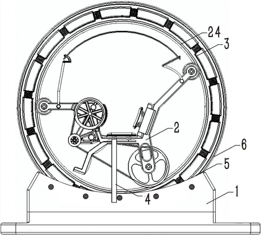 Medical base-fixed wheel-type sitting fitness equipment