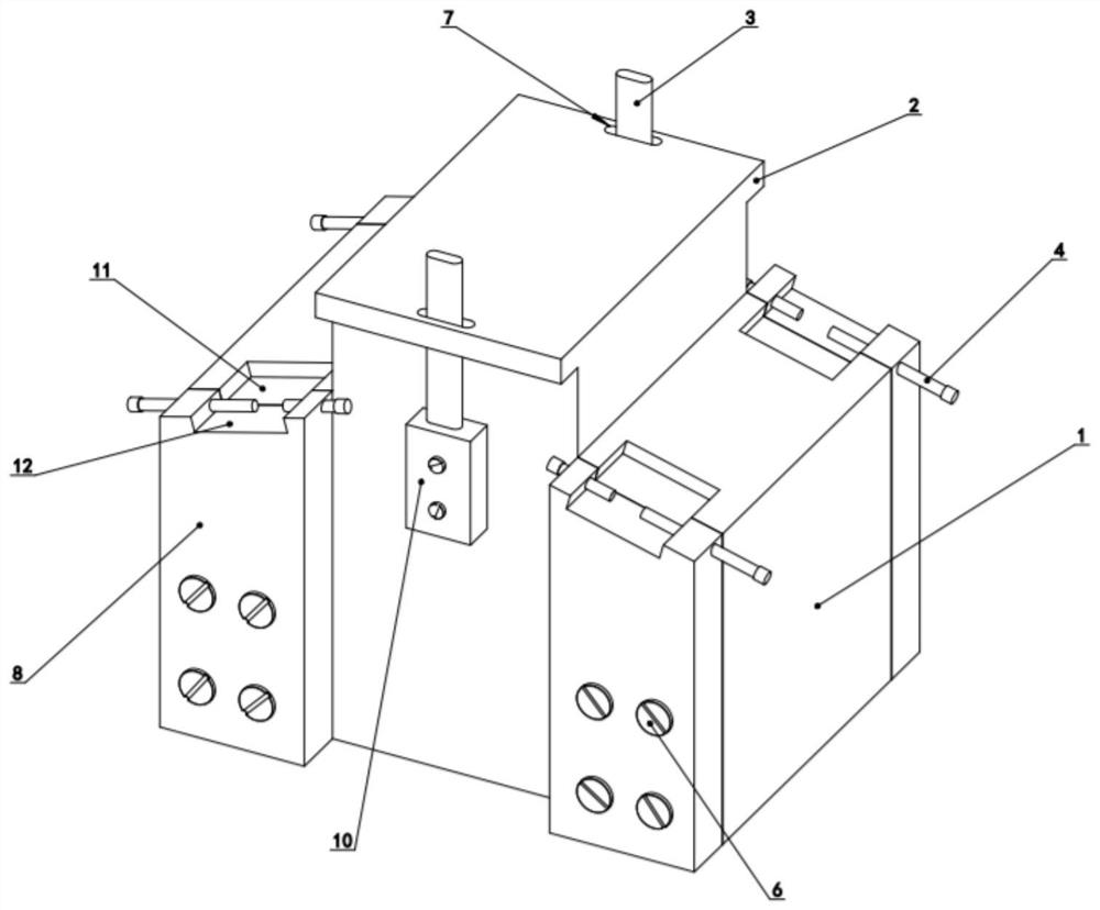 Motor brush welding device