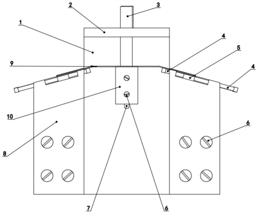 Motor brush welding device