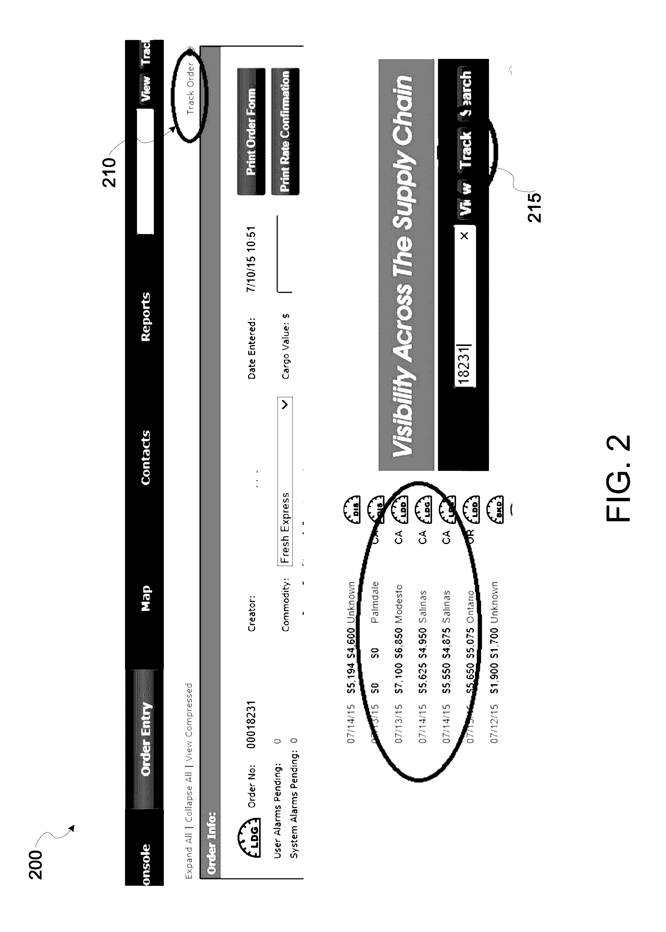 Method and systems for tracking assets of shipping transactions in real time