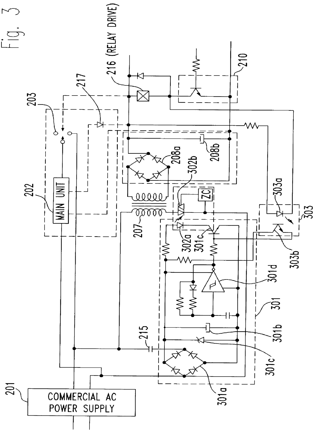 Power supply apparatus for reduction of power consumption