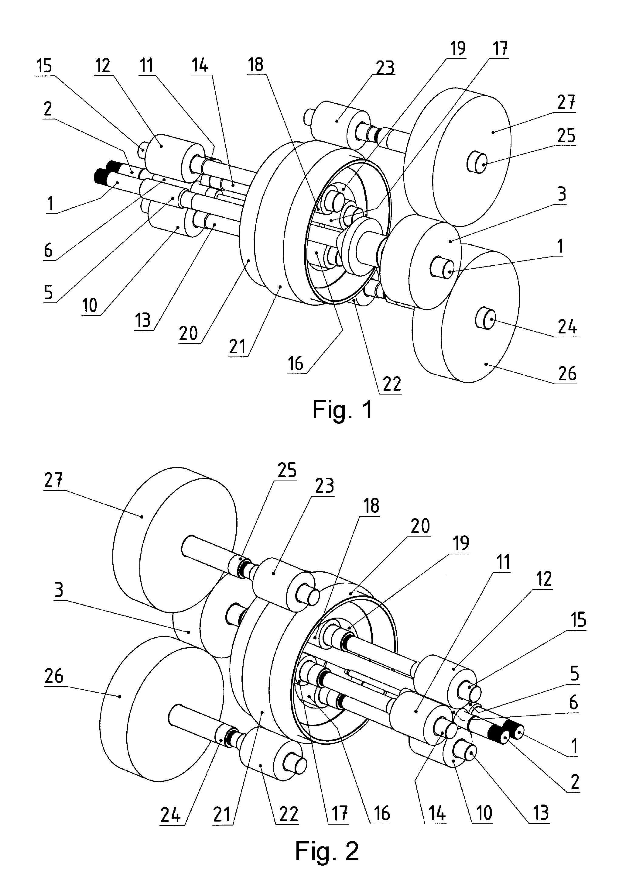 Transmission for a Twin-Screw Extruder