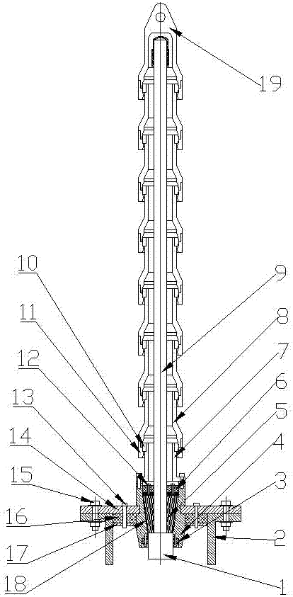 A pre-assembled joint-type submarine cable traction and anchoring integrated device