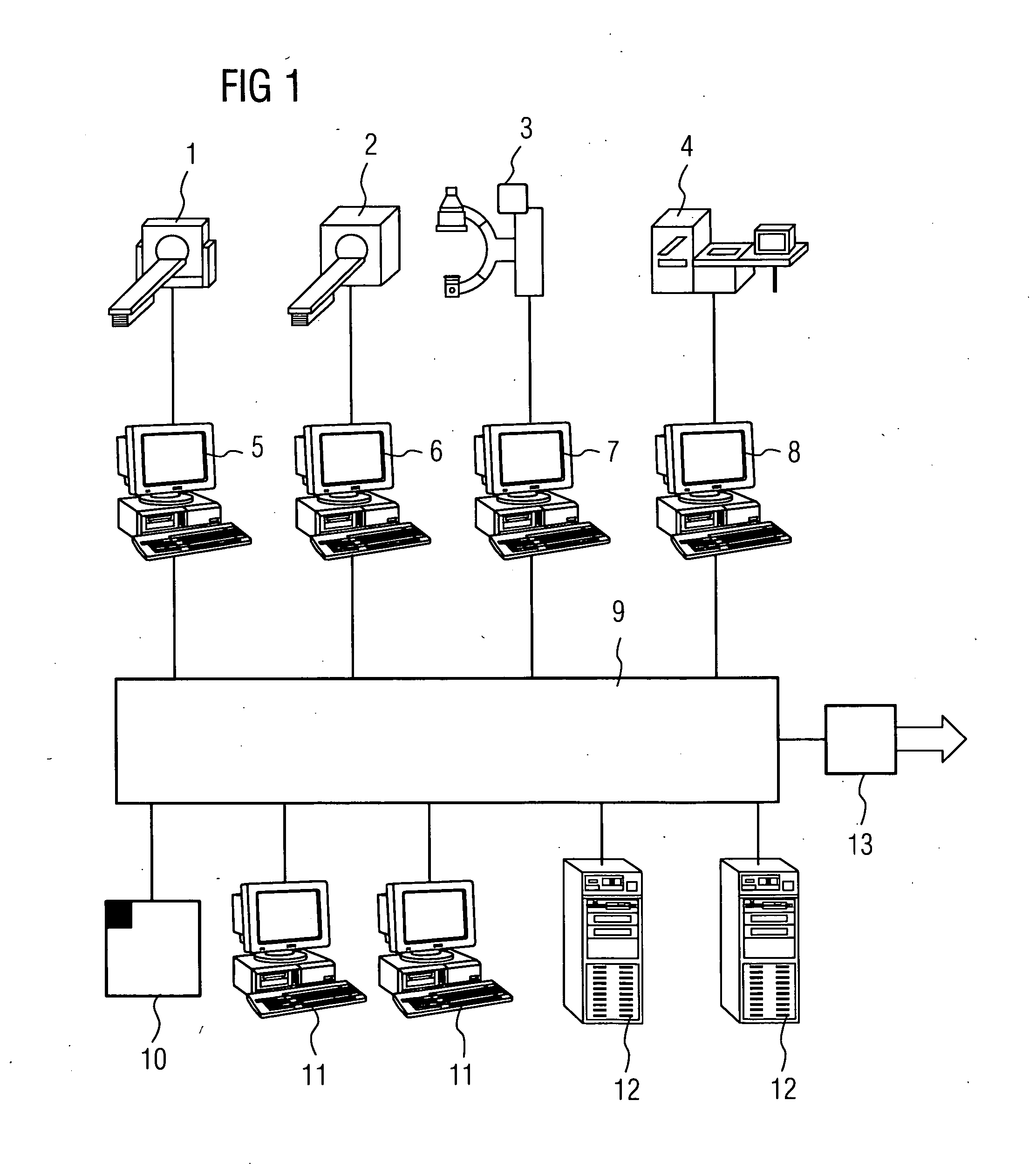 Method for displaying a number of images as well as an imaging system for executing the method