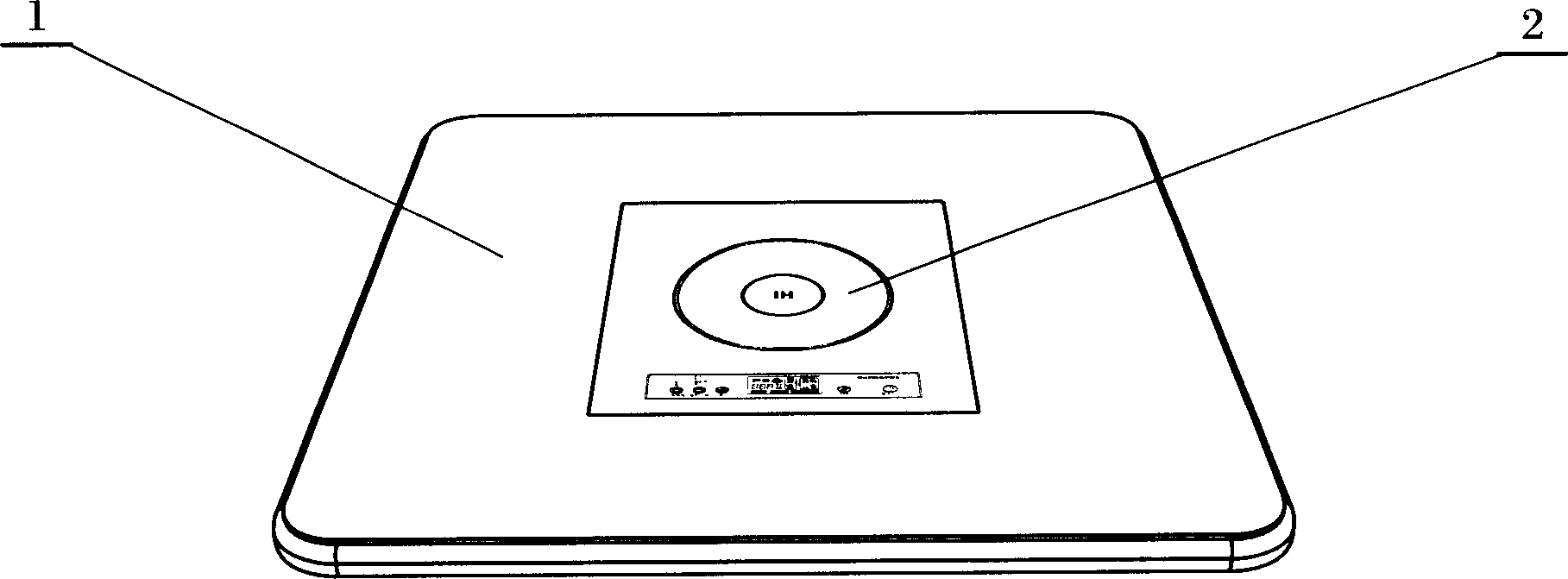 Electromagnetic oven panel structure