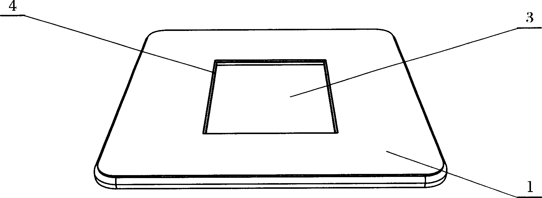 Electromagnetic oven panel structure
