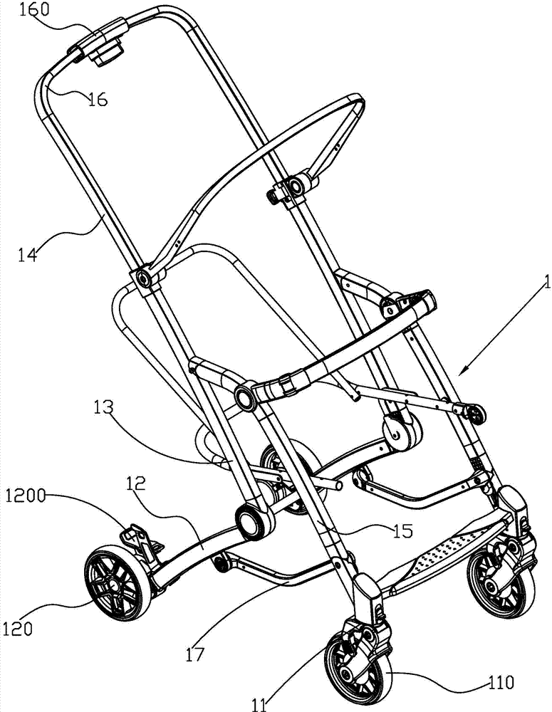 Trolley capable of being rapidly folded