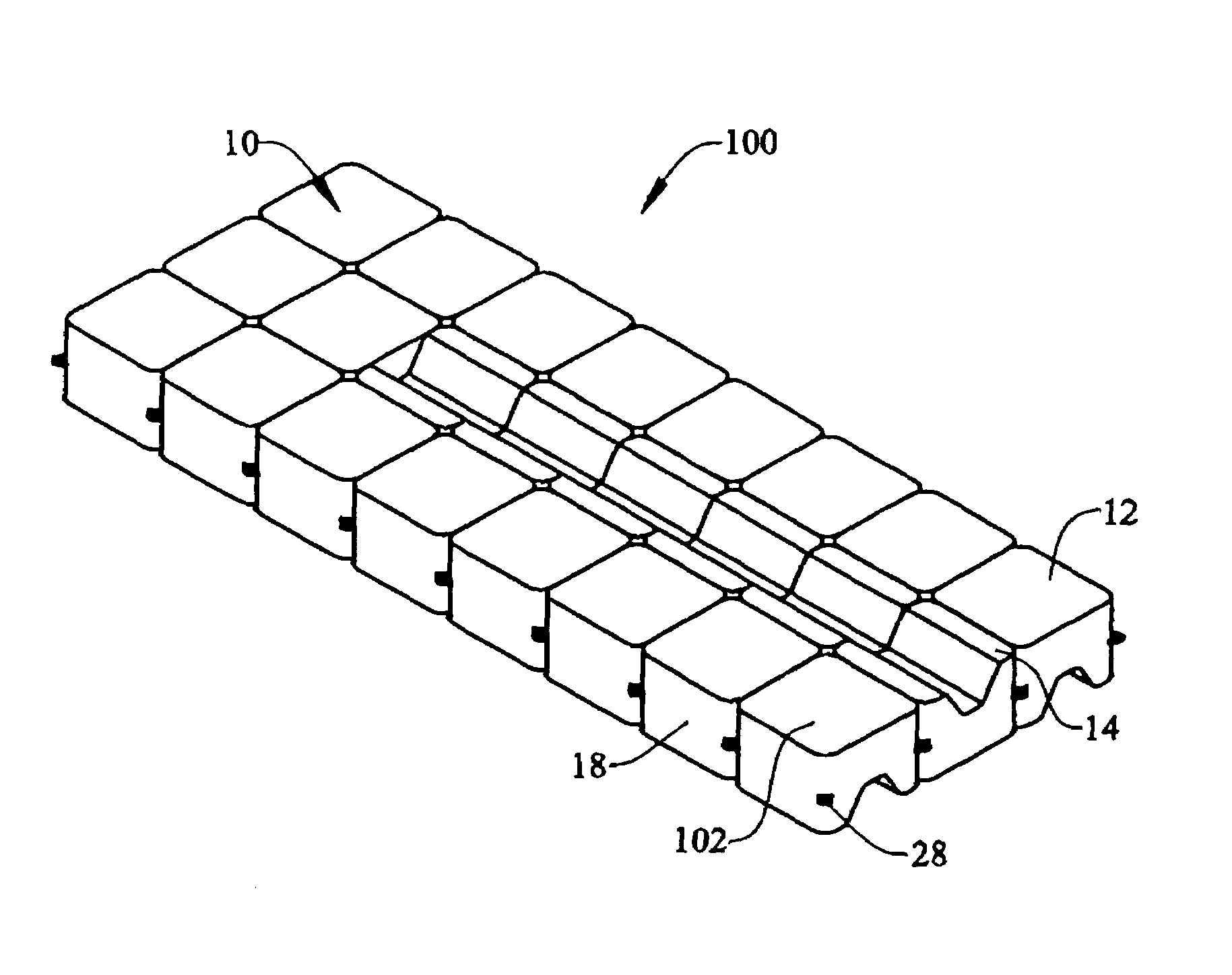 Multidirectional floating dock element