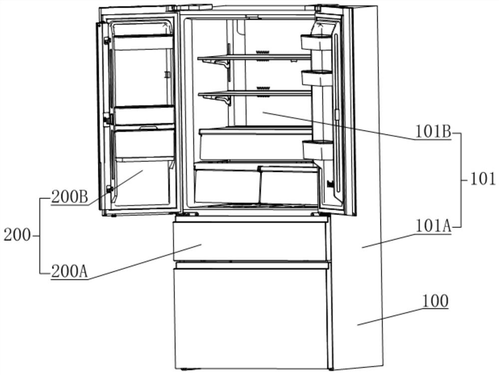 Refrigerator and food material management method
