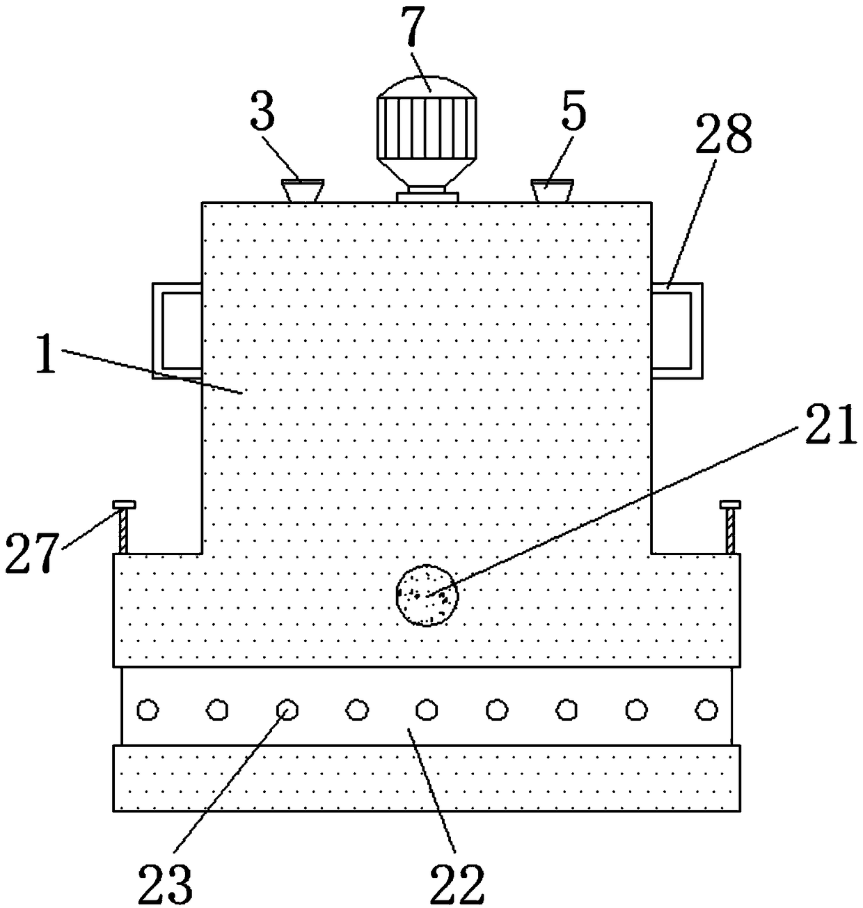 Feeding device for table poultry culture