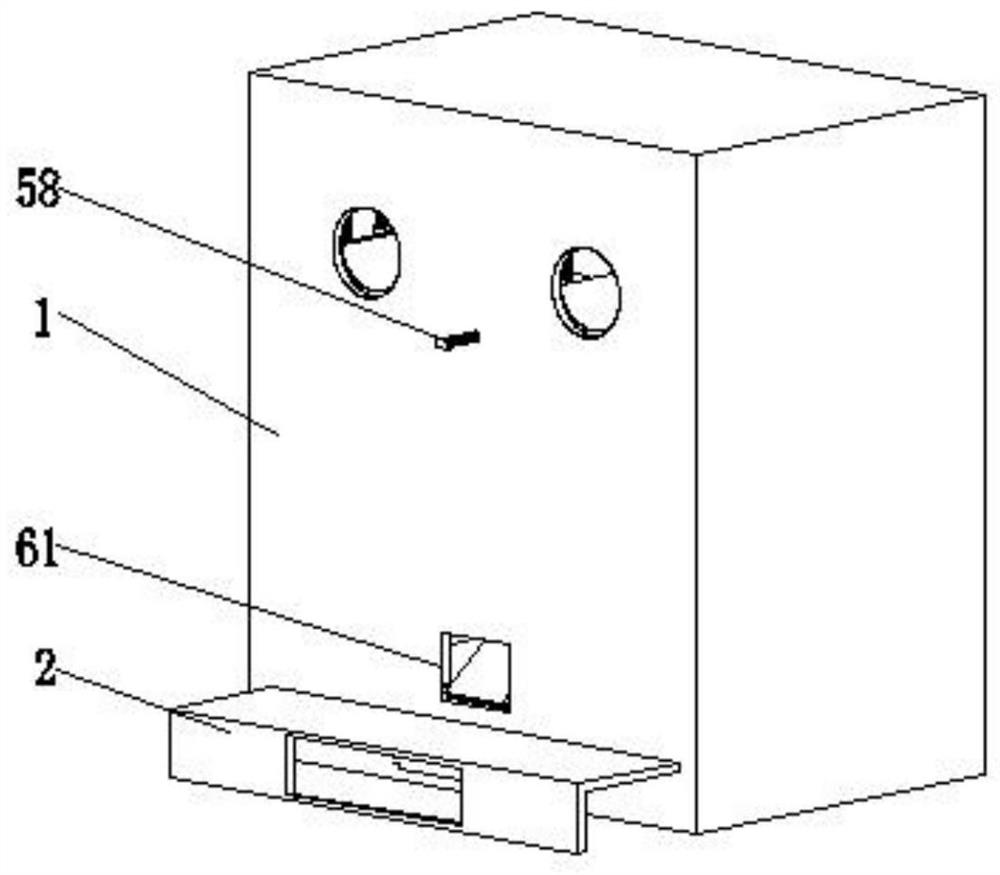 Quick separation treatment device for medical surgical gloves after use