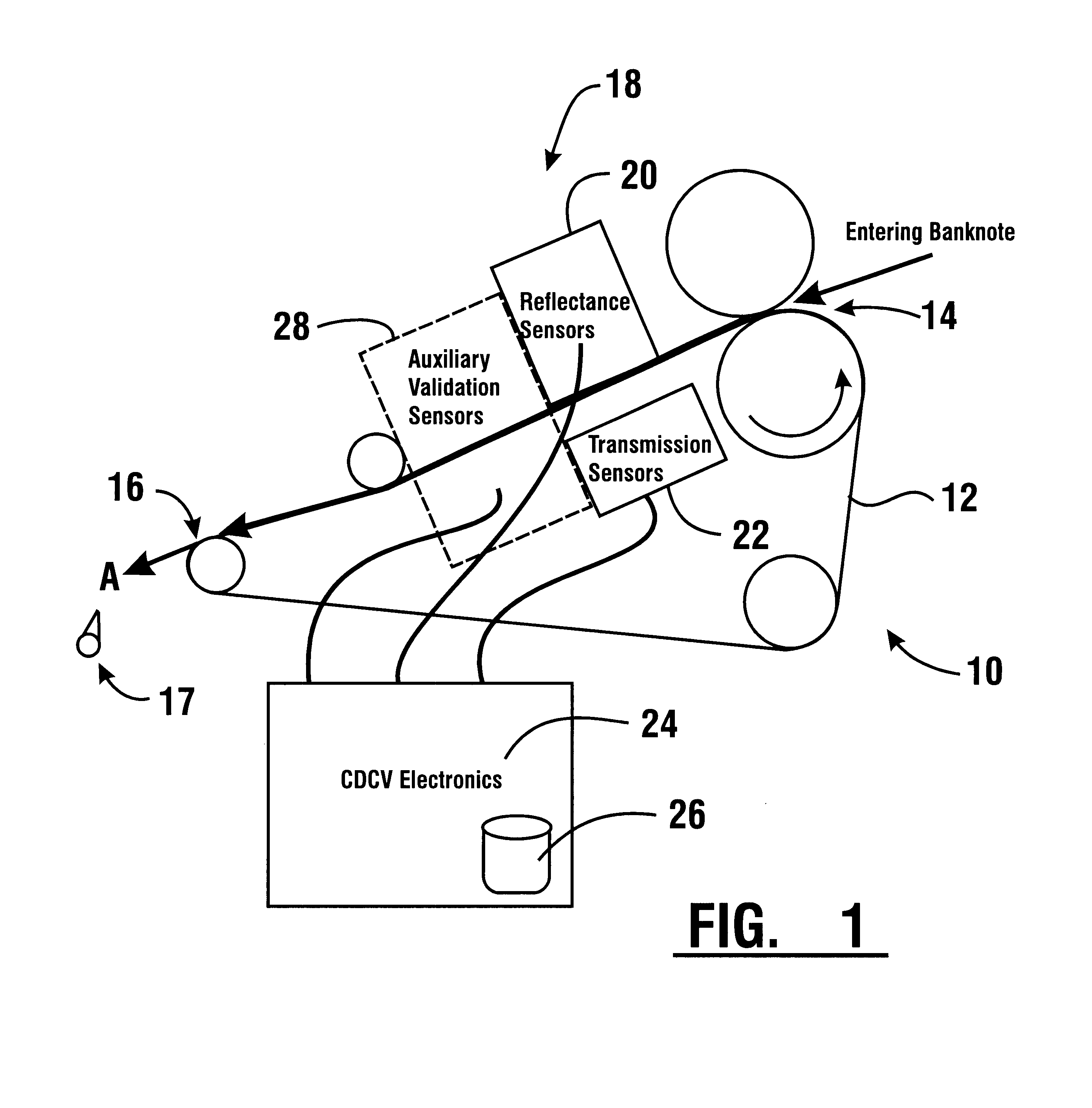 Apparatus and method for processing bank notes and other documents in an automated banking machine
