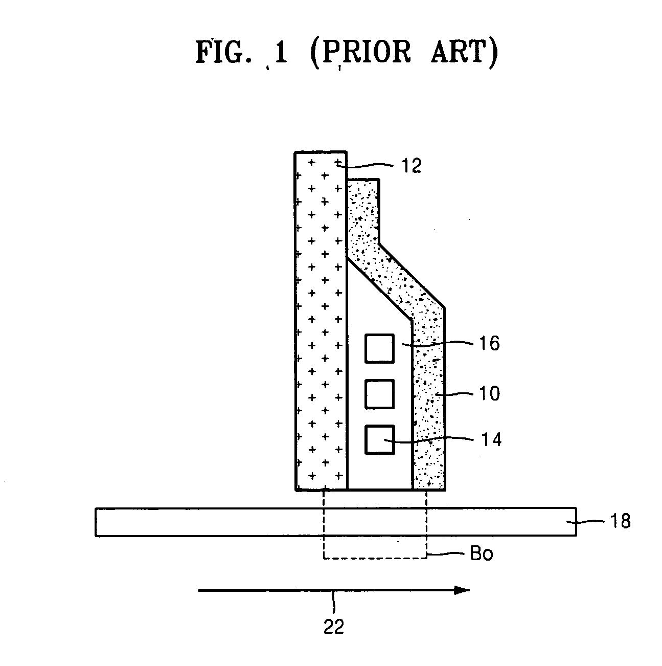 Asymmetric type perpendicular magnetic recording head and method of manufacturing the same