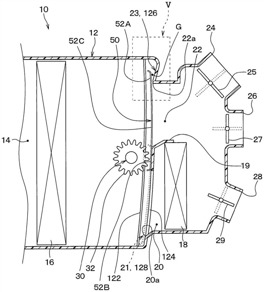 Passage opening and closing device