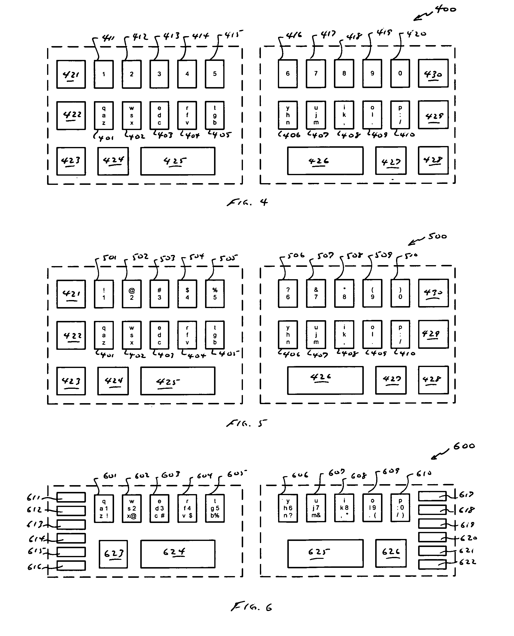 Compressed standardized keyboard