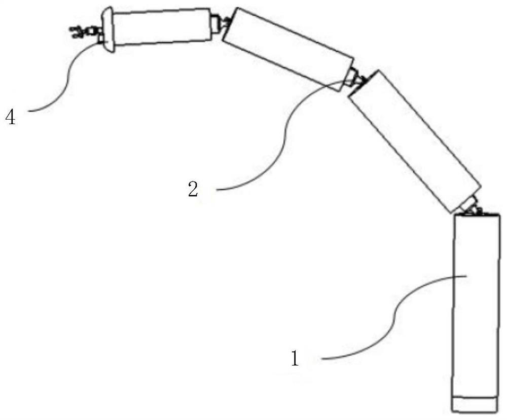 Mechanical arm with variable degree of freedom and telescopic robot