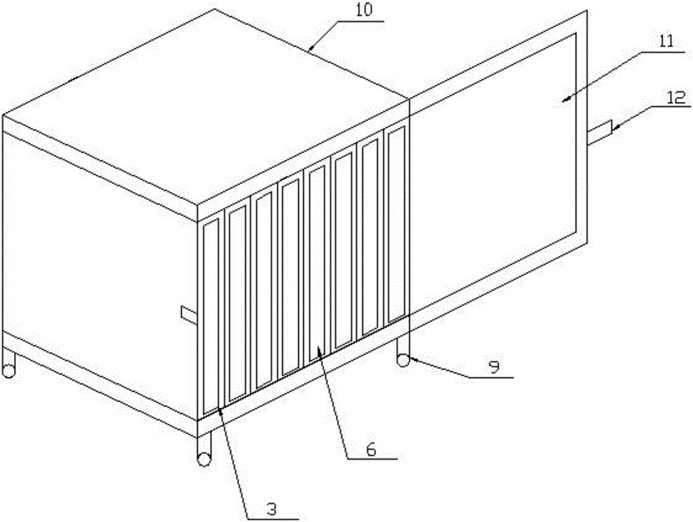 Glass supporting and placing device