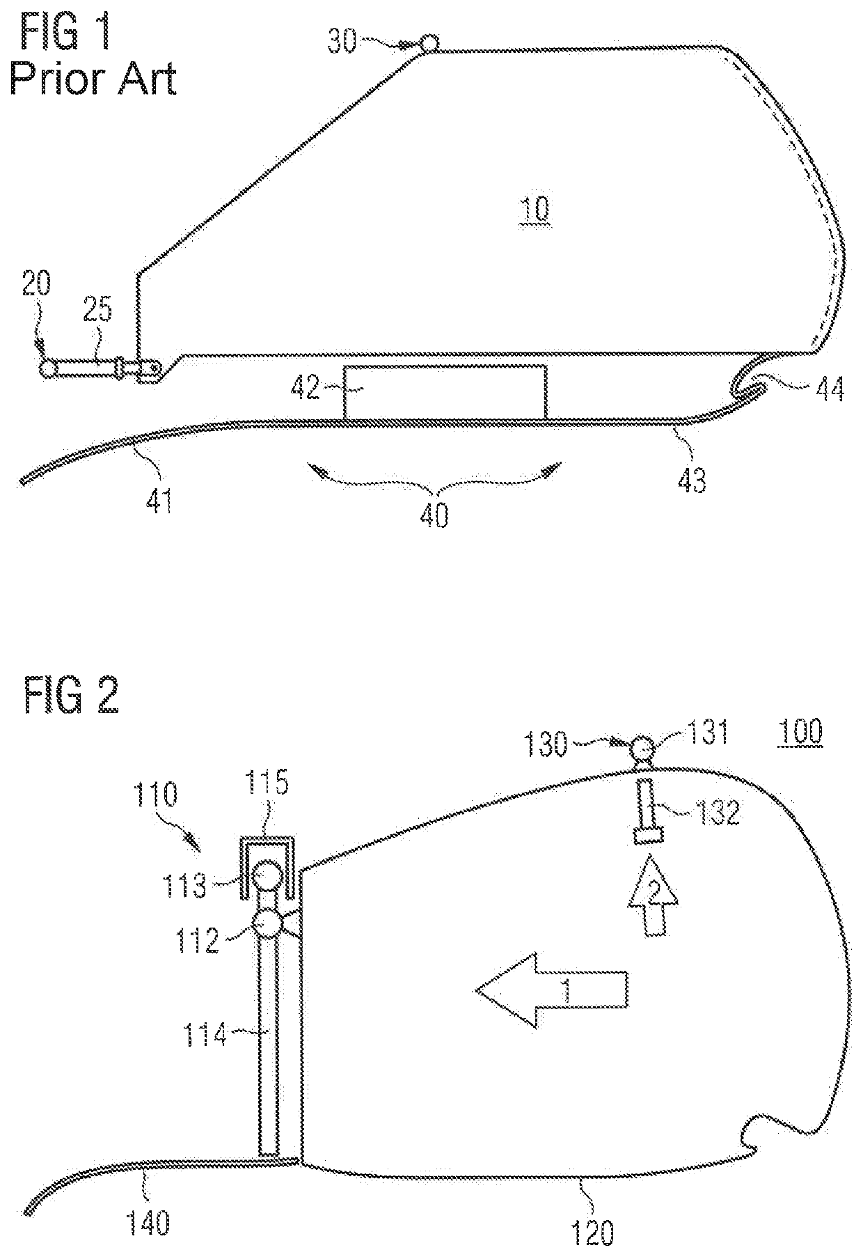 Aircraft installation arrangement and installation system for mounting an overhead luggage compartment
