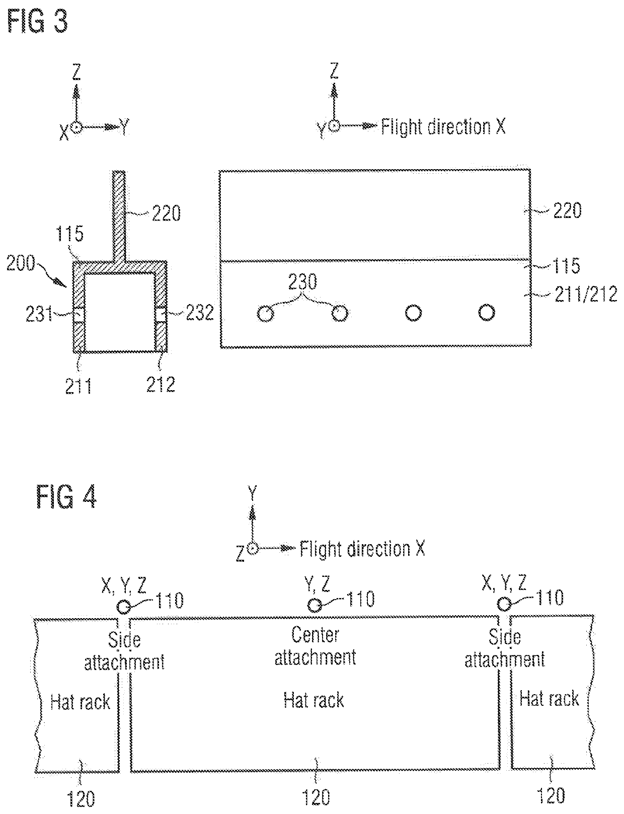 Aircraft installation arrangement and installation system for mounting an overhead luggage compartment