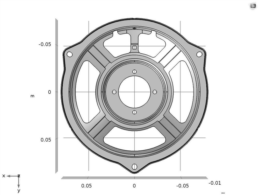 A Numerical Simulation Analysis Method for the Dynamic Stiffness of Loudspeaker Basin
