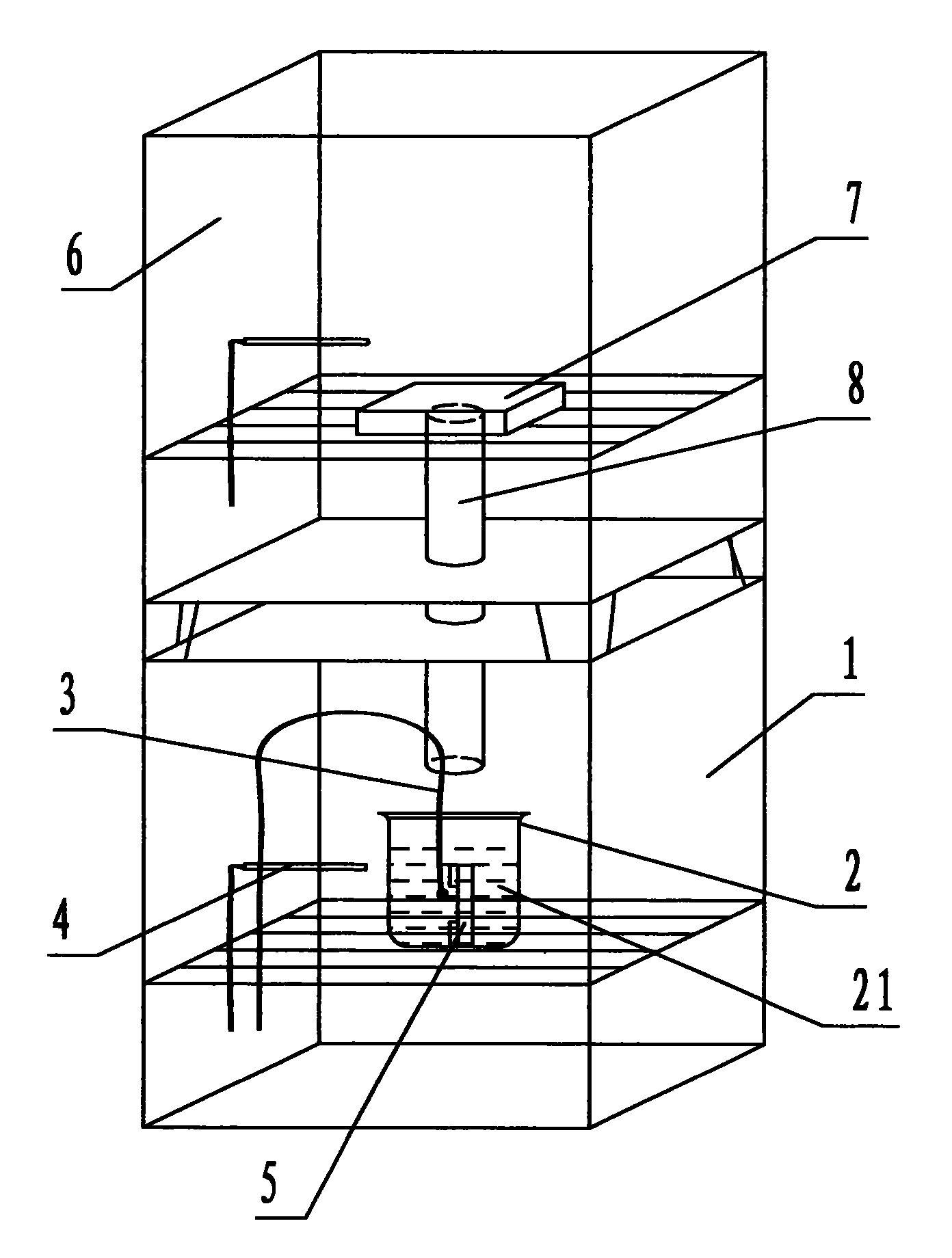 Device for measuring specific heat capacity of product