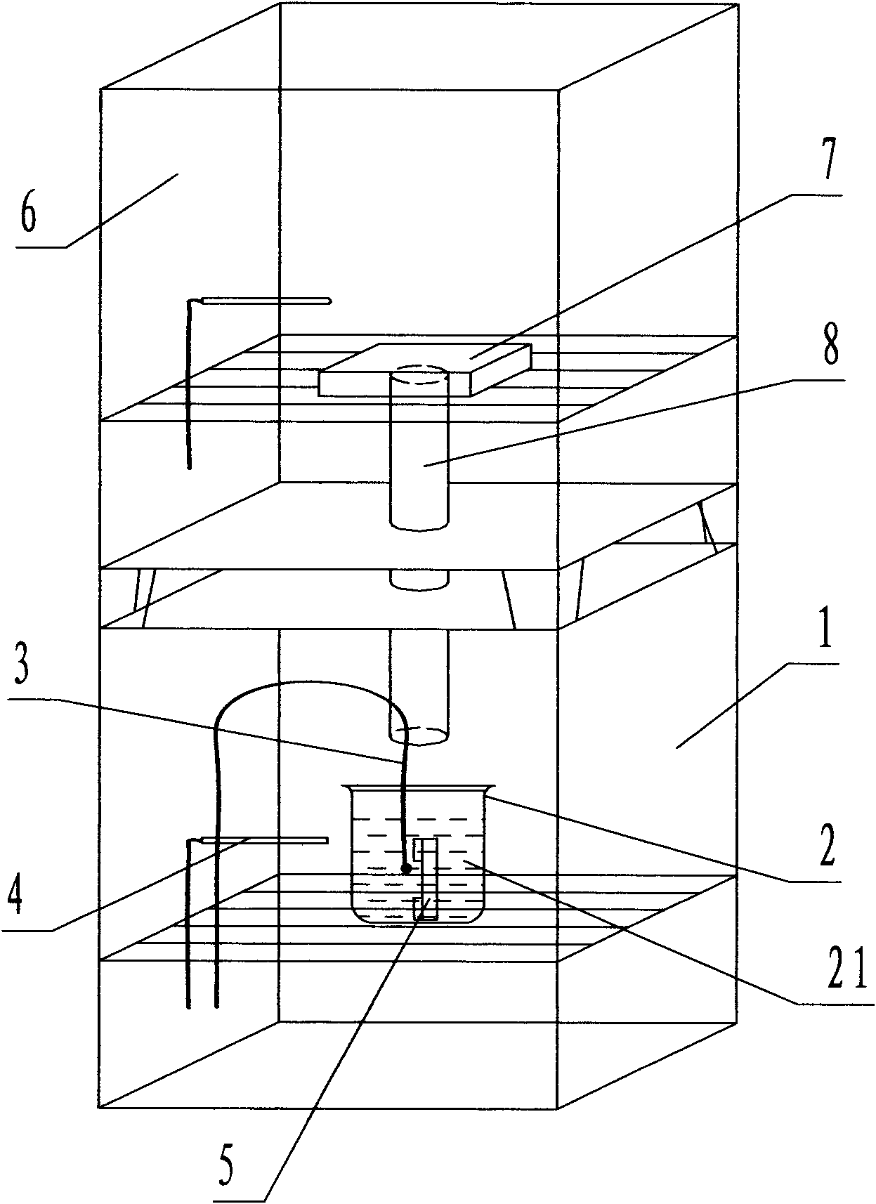 Device for measuring specific heat capacity of product