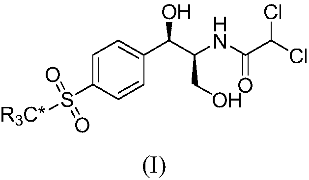 Synthetic method for stable isotope labeled thiamphenicol