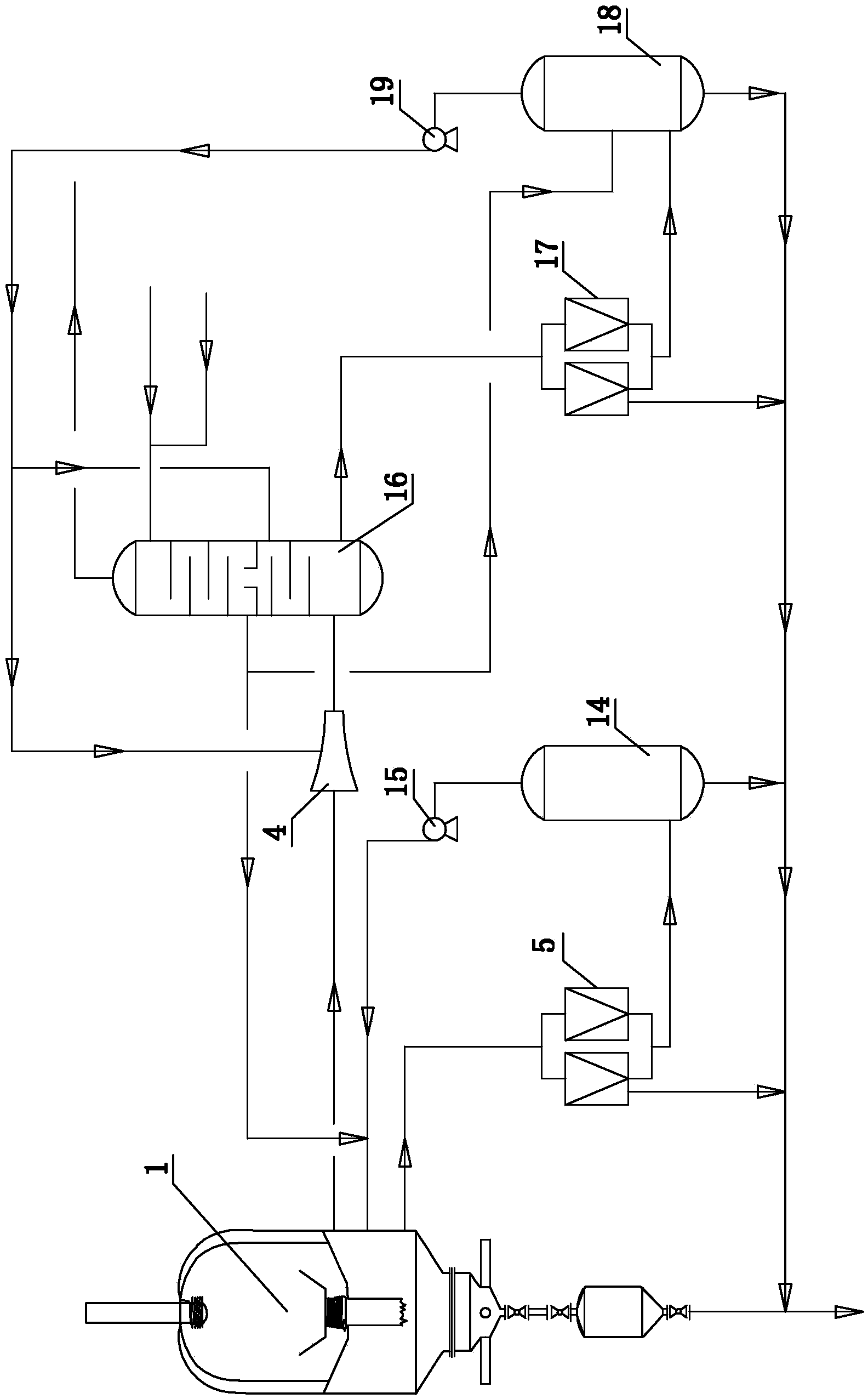 Washing treatment process for synthesis gas
