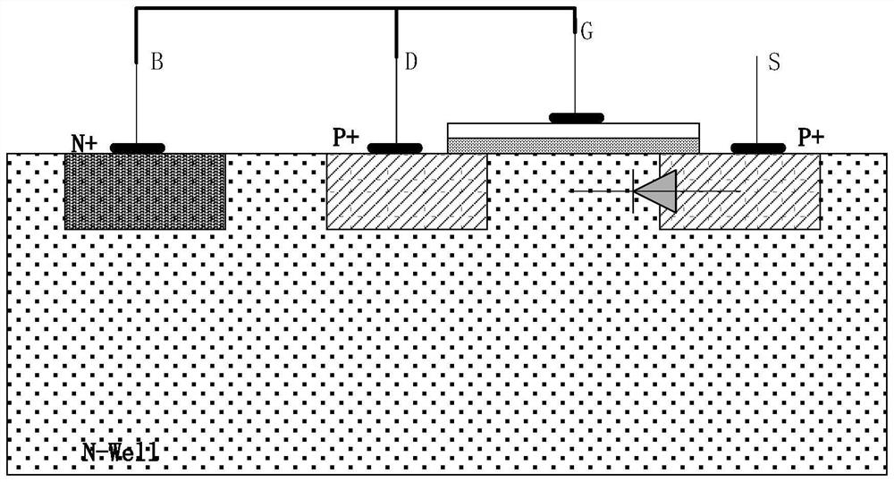 A high-voltage voltage regulator circuit with reverse connection protection