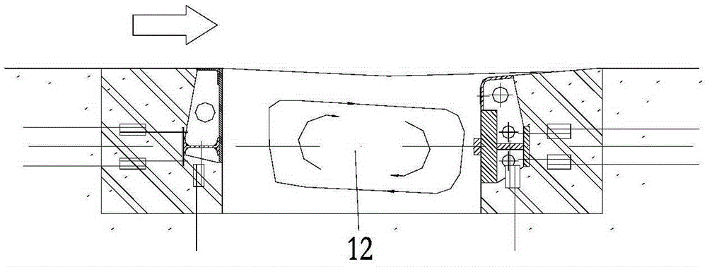 Method for blocking tail gate of diversion tunnel by adopting arc-shaped gate