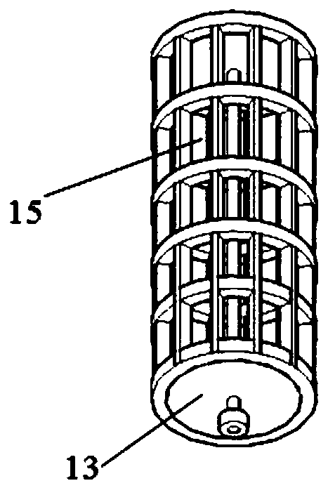 Device for treating and dredging sludge through fluidification and method for preparing plant side slope