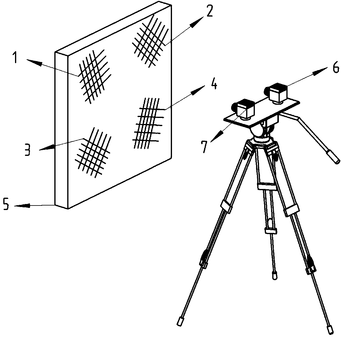 Binocular vision measurement system camera parameter online adjustment method
