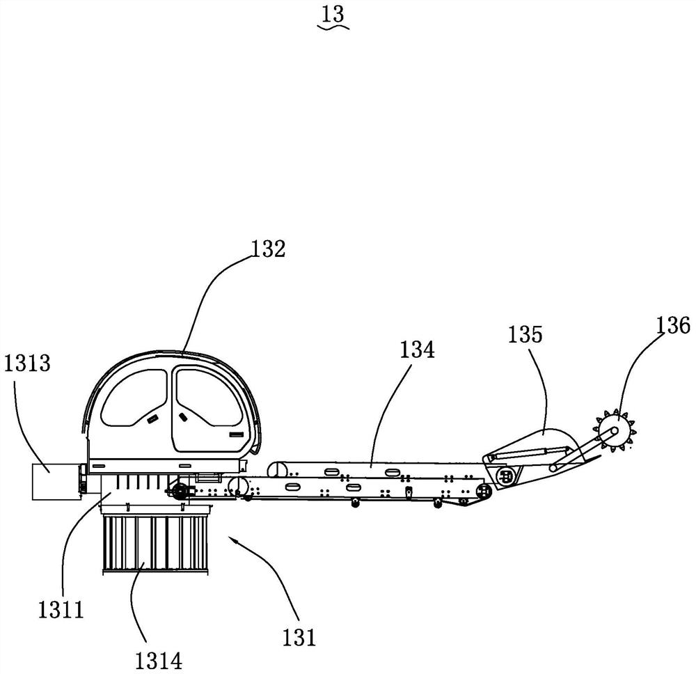 Ballast replacing vehicle set for ballast replacing operation in turnout replacing process