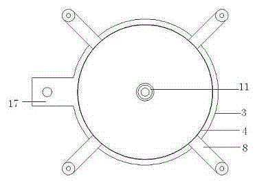 Liquid wax rotating device of wafer and waxing method