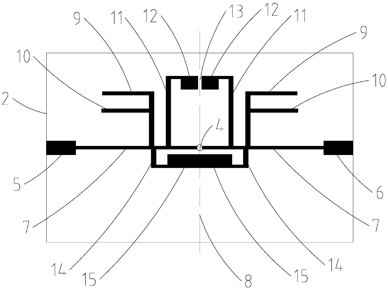 Four-band microstrip band-pass filter with notch characteristics and design method thereof