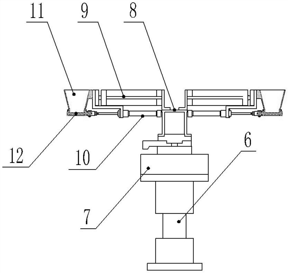 Automatic spinning forming device for powder liner