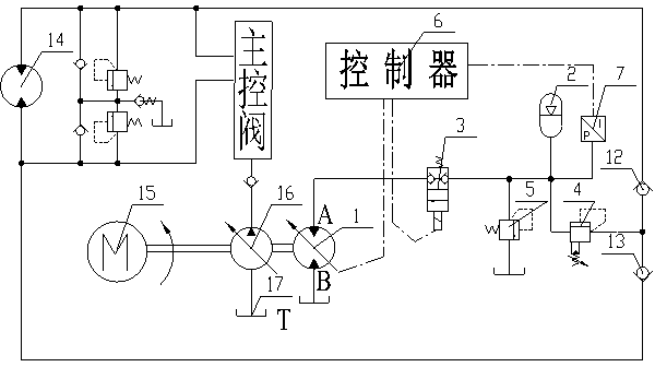 Electro-hydraulic energy recovery and release system for slewing brake of engineering machinery