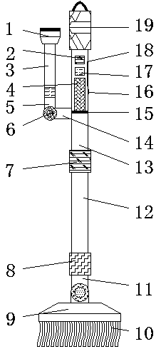 Hand press rotation mop