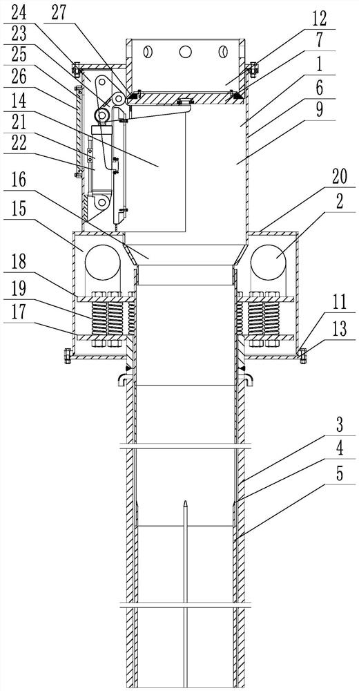 Air pressure pushing and vibrating device