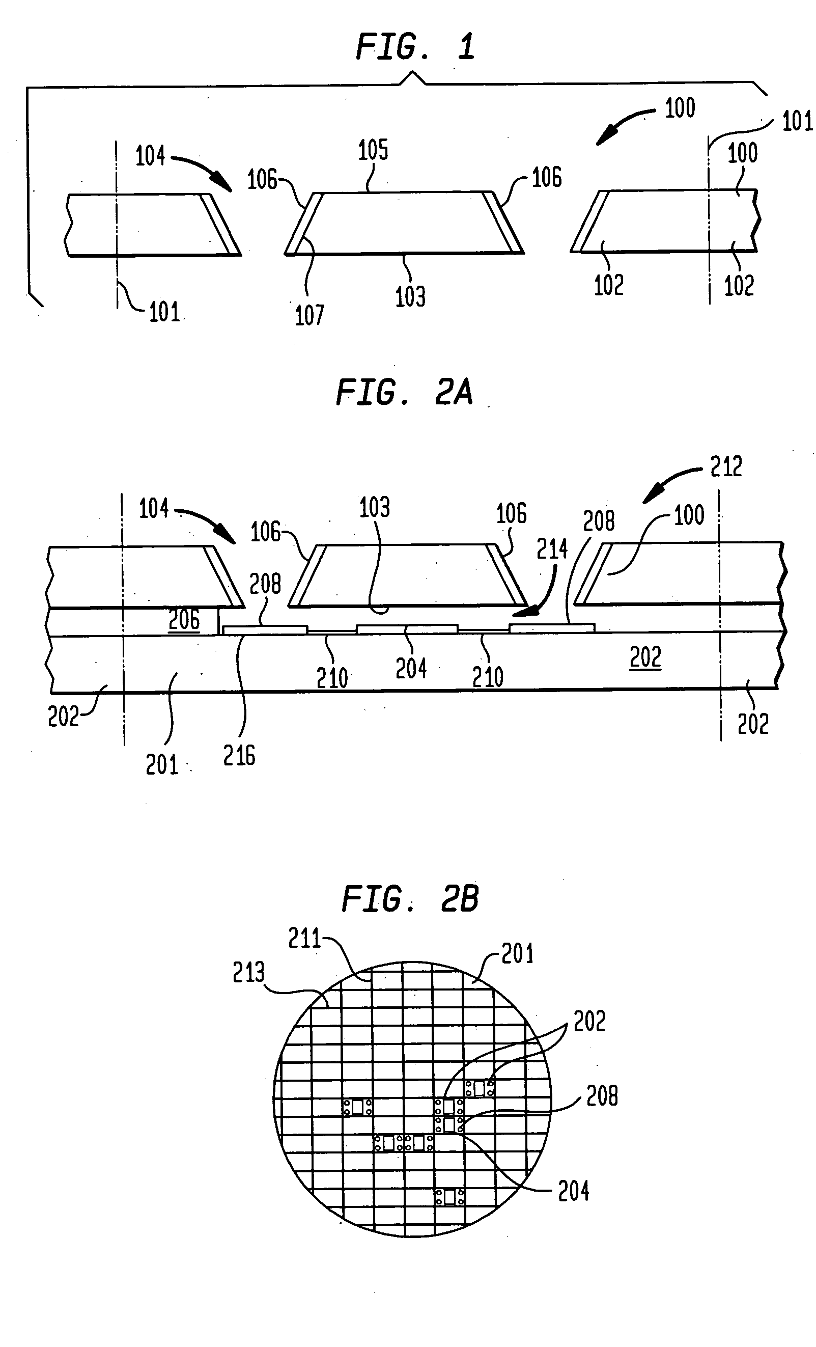 Structure and method of making sealed capped chips