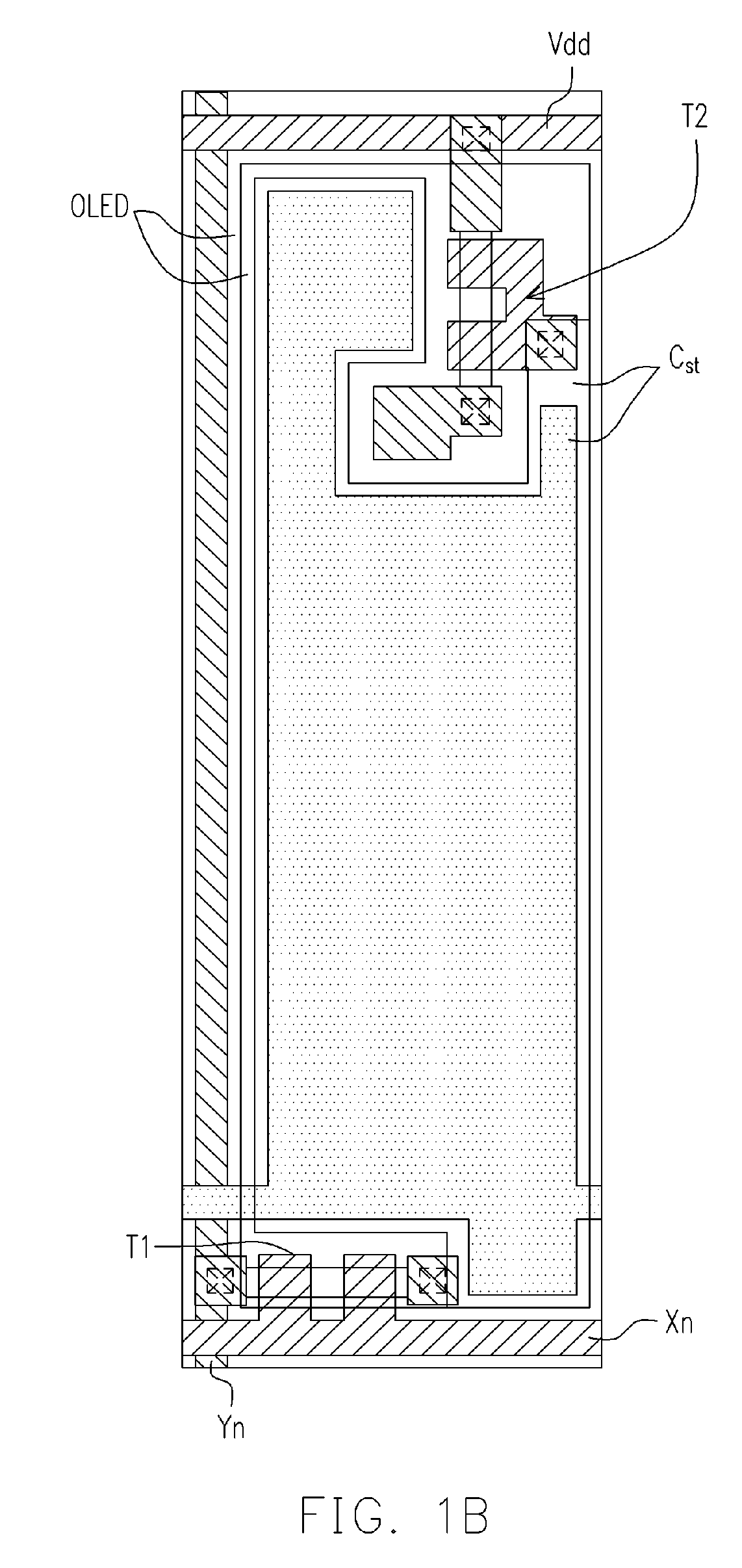 Pixel structure of active matrix organic light-emitting diode and method for fabricating the same
