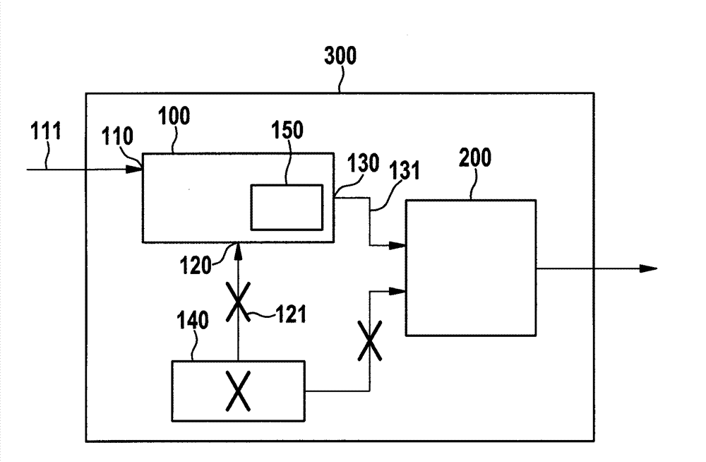 Equivalent circuit for activation of an electric vacuum pump in case of control unit failure